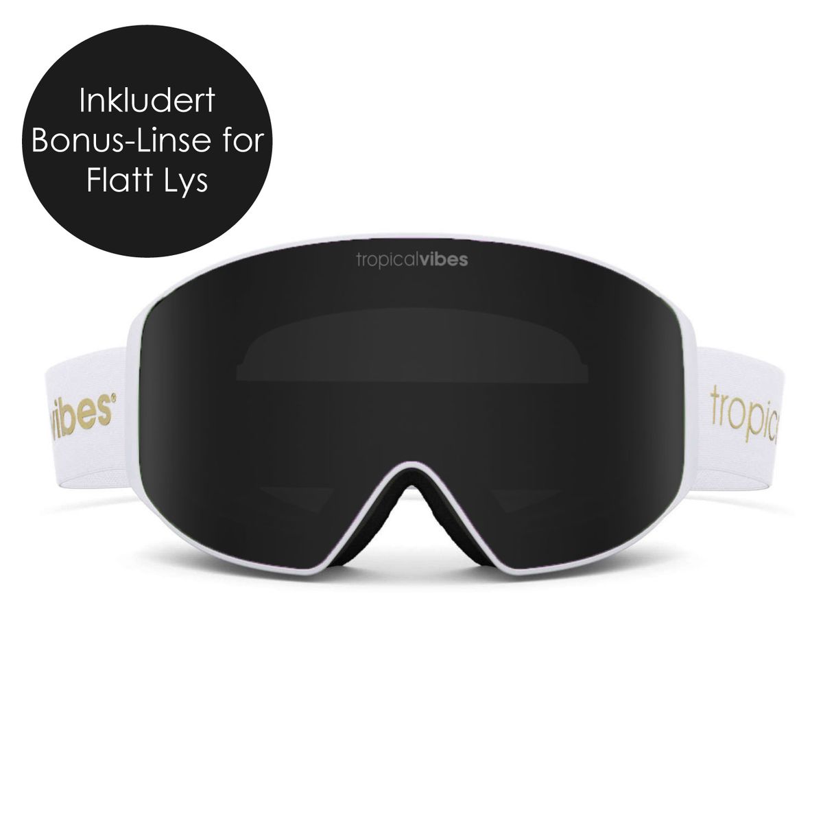 Tropical Vibes® Goggles Hemsedal Edt | White - Dark Smoke |