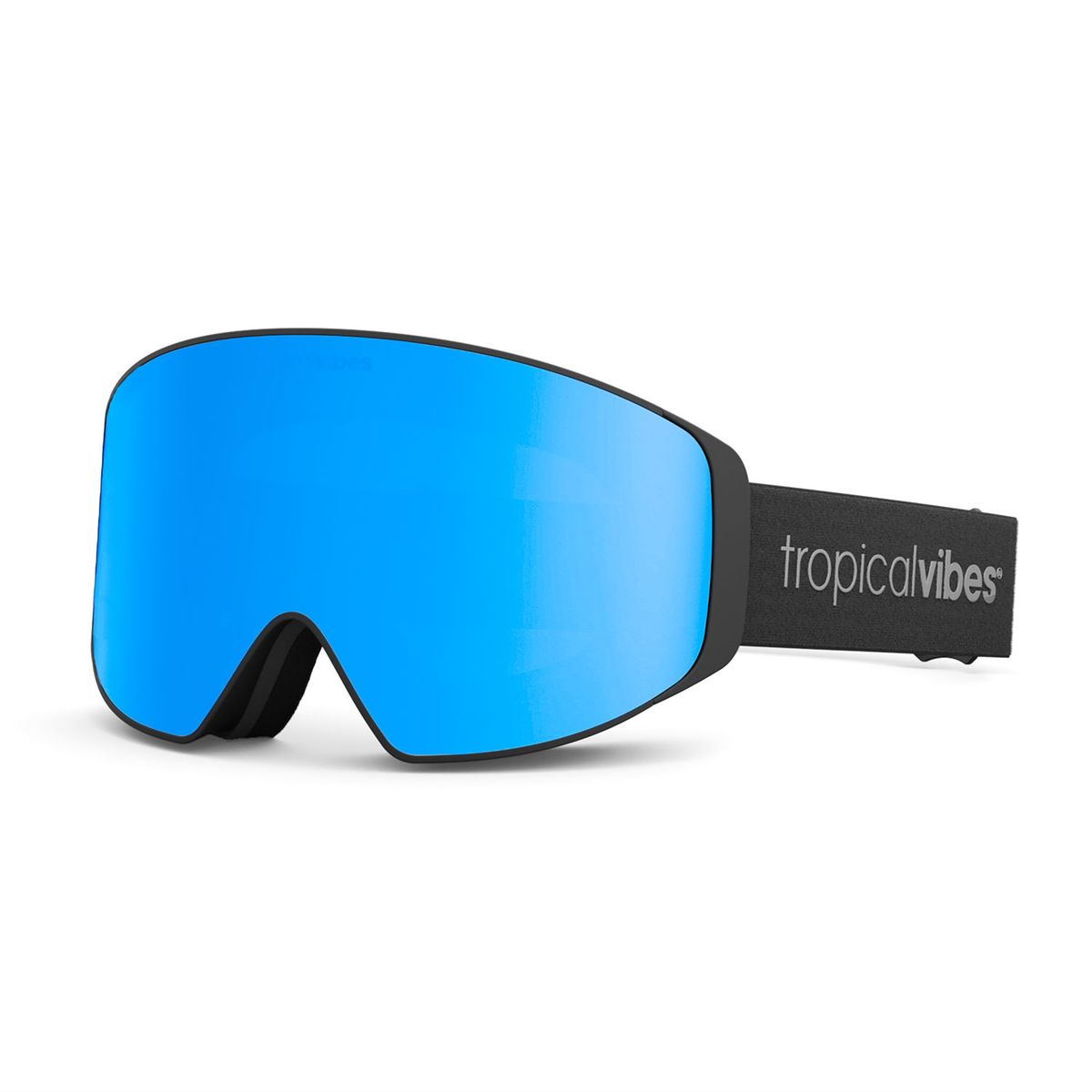 Tropical Vibes® Goggles Hemsedal Edt | Black - Blue Sky Mirror |