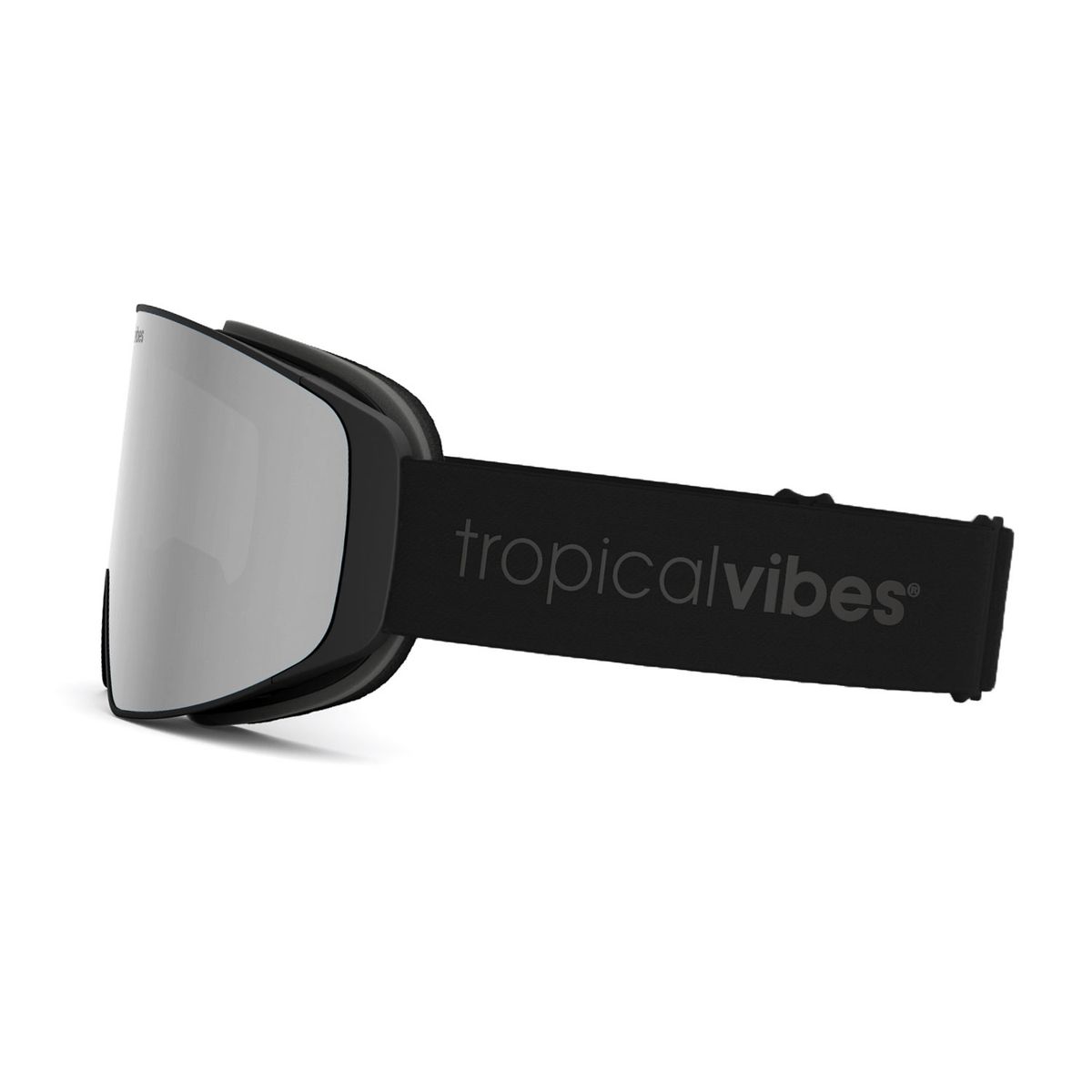Tropical Vibes® Goggles Hemsedal Edt | Black - Shiny Silver|